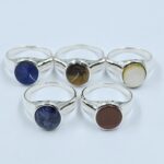5 Pcs Wholesale Lot 925 Sterling Silver Men's Ring (RS14-214)