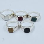 5 Pcs Wholesale Lot 925 Sterling Silver Men's Ring (RS14-251)