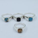 5 Pcs Wholesale Lot 925 Sterling Silver Men's Ring (RS14-253)