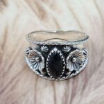 Black Onyx 925 Sterling Silver Ring (RS61-530)