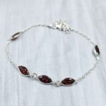Garnet 925 Sterling Silver Bracelet (REXT40-312)