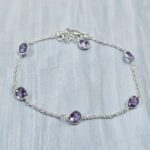 Amethyst 925 Sterling Silver Bracelet (REXT40-309)