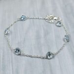 Blue Topaz 925 Sterling Silver Bracelet (REXT40-307)