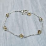 Citrine 925 Sterling Silver Bracelet (REXT40-306)