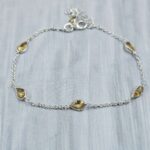 Citrine 925 Sterling Silver Bracelet (REXT40-300)