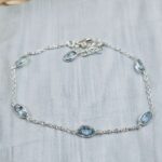 Blue Topaz 925 Sterling Silver Bracelet (REXT40-297)