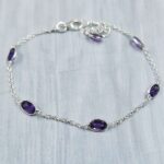 Amethyst 925 Sterling Silver Bracelet (REXT40-295)