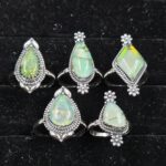 5 PCS Bulk Lot Sterling Opal 925 Sterling Silver Ring (RS1-103)