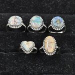 5 PCS Bulk Lot Sterling Opal 925 Sterling Silver Ring (RS1-92)