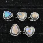 5 PCS Bulk Lot Sterling Opal 925 Sterling Silver Ring (RS1-98)