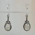 Rainbow Moonstone 925 Sterling Silver Earrings (RS30-391)