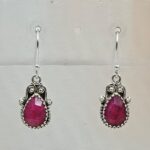 Ruby 925 Sterling Silver Earrings (RS30-403)