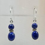 Lapis Lazuli 925 Sterling Silver Earrings (RS30-410)