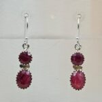 Ruby 925 Sterling Silver Earrings (RS30-411)