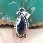 White Buffalo Turquoise 0.75" 925 Sterling Silver Pendant (RS11-193)