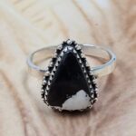White Buffalo Turquoise Size US 10 925 Sterling Silver Ring (RS11-249)