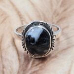 White Buffalo Turquoise Size US 7 925 Sterling Silver Ring (RS11-275)