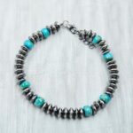 Mohave Turquoise 925 Sterling Silver Bracelets (RS20-354)