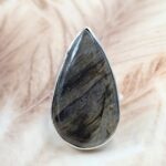 Purple Labradorite Size US 7 925 Sterling Silver Ring (REXT39-258)