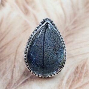 Leaf Size US 9 925 Sterling Silver Ring (REXT39-265)