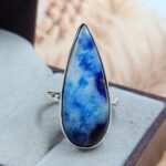 Afghanite Size US 9 925 Sterling Silver Ring (REXT39-277)