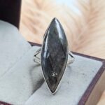 Purple Labradorite Size US 7 925 Sterling Silver Ring (REXT39-259)
