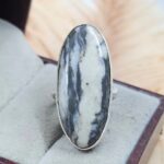 Zebra Jasper Size US 7 925 Sterling Silver Ring (REXT39-222)