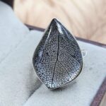 Leaf US 8 925 Sterling Silver Rings (RS103-218)