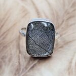 Leaf US 8 925 Sterling Silver Rings (RS103-215)