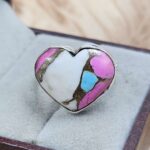 Cotton Candy TurquoiseSize US 8 925 Sterling Silver Rings (RS103-160)
