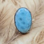 Larimar US 7 925 Sterling Silver Rings (RS103-210)