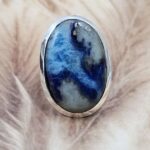 Afghanite US 8 925 Sterling Silver Rings (RS103-258)
