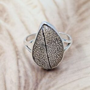 Leaf US 8 925 Sterling Silver Rings (RS103-216)