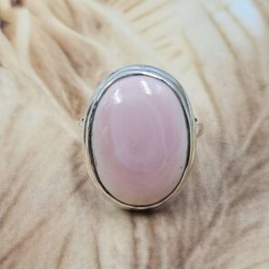 Pink Queen Conch US 8 925 Sterling Silver Rings (RS103-231)
