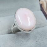 Pink Queen Conch US 8 925 Sterling Silver Rings (RS103-232)