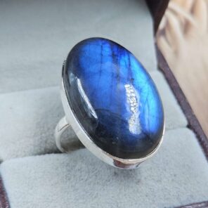 Purple Labradorite US 9 925 Sterling Silver Rings (RS103-179)