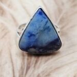 Afghanite US 8 925 Sterling Silver Rings (RS103-255)
