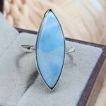 Larimar US 10 925 Sterling Silver Rings (RS103-206)
