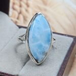 Larimar US 10 925 Sterling Silver Rings (RS103-207)