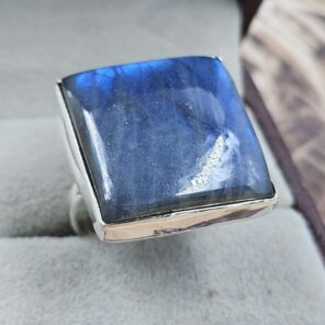 Purple Labradorite US 9 925 Sterling Silver Rings (RS103-180)