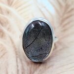 Leaf Size US 10 925 Sterling Silver Ring (REXT39-268)