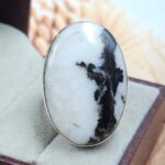 Zebra Jasper Size US 10 925 Sterling Silver Ring (REXT39-226)