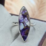 Purple Rose Dahlia Size US 9 925 Sterling Silver Ring (REXT39-293)