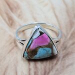 Cotton Candy Turquoise Size US 10 925 Sterling Silver Ring (REXT39-294)