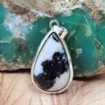 Zebra Jasper 1.5" 925 Sterling Silver Pendant (REXT51-219)