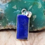 Lapis Lazuli 1.25" 925 Sterling Silver Pendant (REXT51-242)