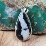 Zebra Jasper 1.75" 925 Sterling Silver Pendant (REXT51-220)