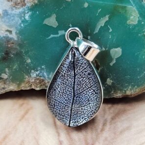 Leaf 1.25" 925 Sterling Silver Pendant (REXT51-294)