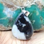 Zebra Jasper 1.75" 925 Sterling Silver Pendant (REXT51-221)