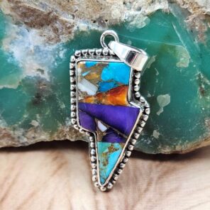 Trifecta 1.5" 925 Sterling Silver Pendant (REXT51-298)